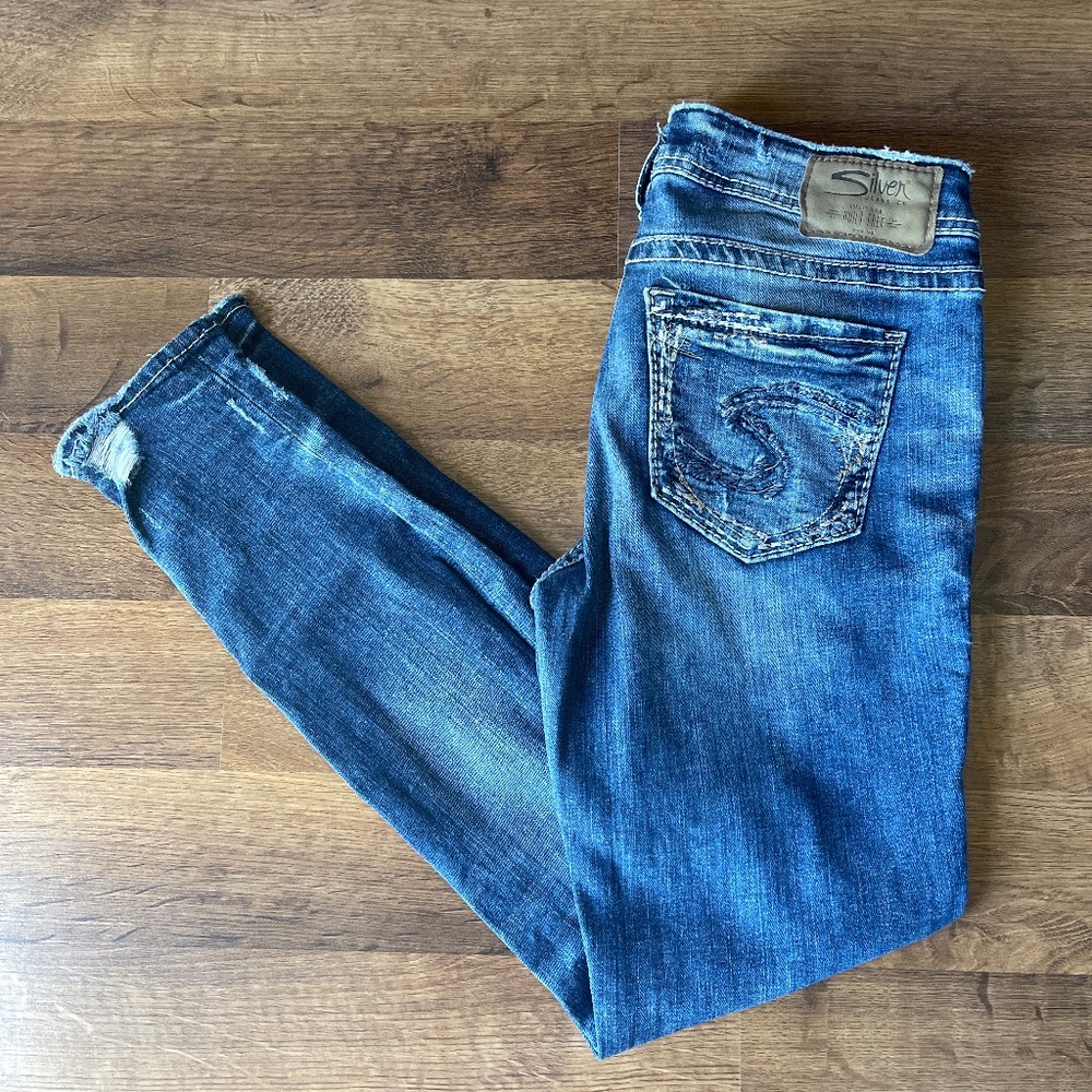 Silver Suki Mid Super Skinny